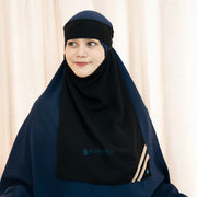 Niqab Bandana Pulldown New Shajara Sifon Jetblack Alsyahra Exclusive