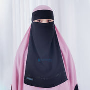 Niqab Bandana Anatolia Sifon Silk Jetblack Alsyahra Exclusive
