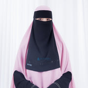 Niqab Bandana Anatolia Sifon Silk Jetblack Alsyahra Exclusive