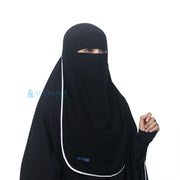 Niqab Bandana Bisban Sifon Jetblack Alsyahra Exclusive