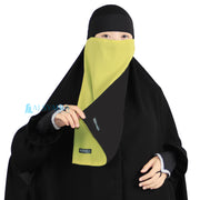 Niqab Bandana Bolak Balik 2 Warna Sifon Premium Alsyahra Exclusive