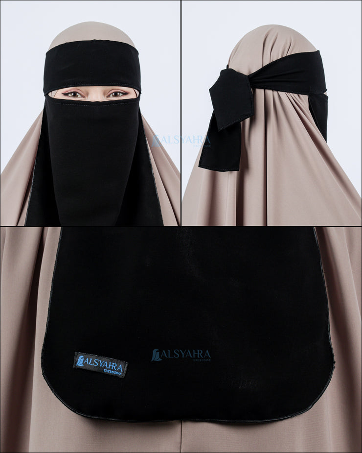 Niqab Bandana Jetblack Edition Alsyahra Exclusive
