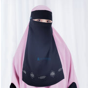 Alsyahra Exclusive Niqab Bandana Mediterania Sifon Silk Jetblack