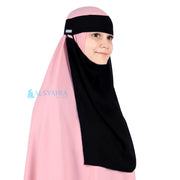 Niqab Bandana Pulldown Sifon Silk Jetblack Alsyahra Exclusive