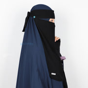 Niqab Bandana Raudhah Sifon Jetblack Alsyahra Exclusive