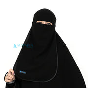 Niqab Bandana Bisban Sifon Jetblack Alsyahra Exclusive