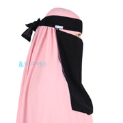 Alsyahra Exclusive Niqab Bandana Style Saudi Sifon Jetblack