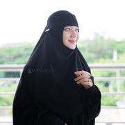 Niqab Poni Pulldown Sifon Silk Jetblack Alsyahra Exclusive