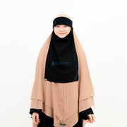 Alsyahra Exclusive Niqab Poni Pulldown Andalusia Sifon Silk Jetblack