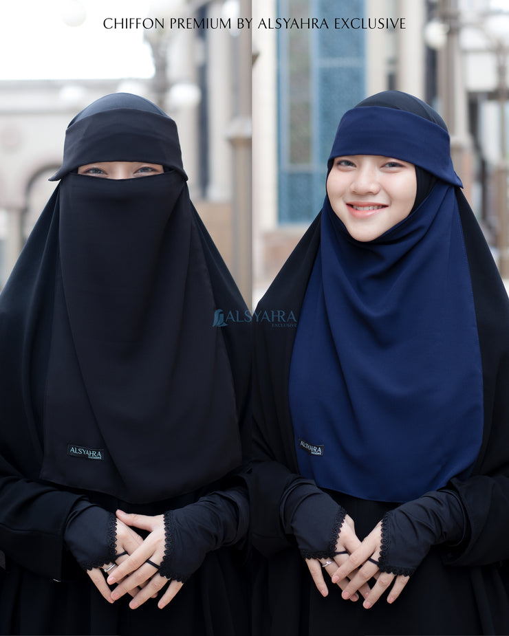 Alsyahra Exclusive Niqab Poni Pulldown Sifon Premium