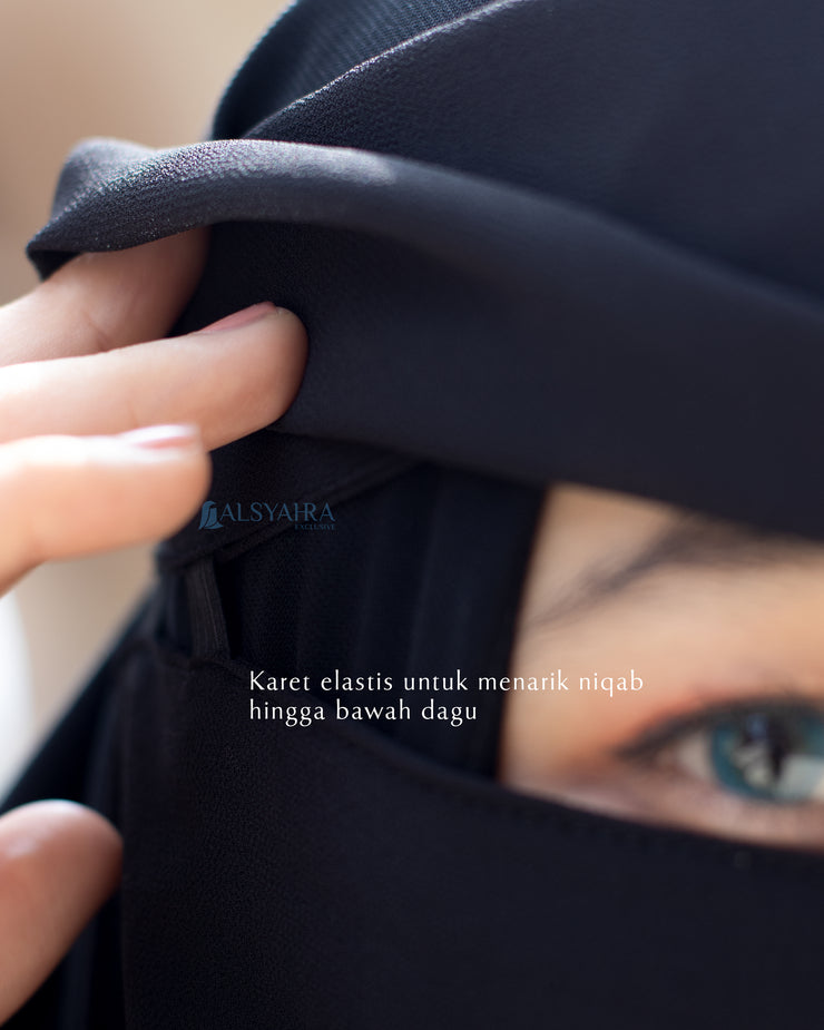 Alsyahra Exclusive Niqab Poni Pulldown Sifon Premium