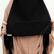 Alsyahra Exclusive Niqab Poni Raudhah Andalusia Sifon Jetblack