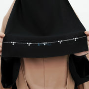 Alsyahra Exclusive Niqab Poni Raudhah Kapadokya Sifon Jetblack