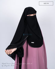 Niqab Yaman Bisban 2 Layer Size M Sifon Jetblack Alsyahra Exclusive