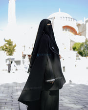 Niqab Yaman Bisban 2 Layer Size M Sifon Jetblack Alsyahra Exclusive