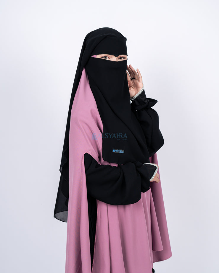 Alsyahra Exclusive Yaman Eagle Eyes Sifon Silk Jetblack