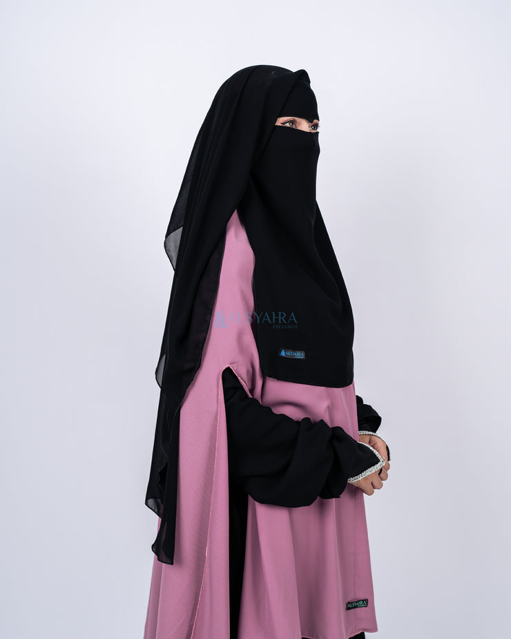 Alsyahra Exclusive Yaman Eagle Eyes Sifon Silk Jetblack