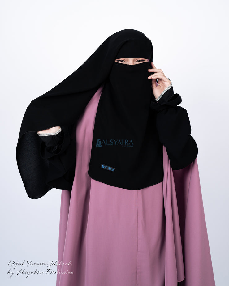 Niqab Yaman Jetblack Alsyahra Exclusive