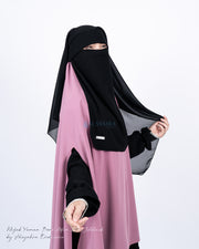 Niqab New Yaman Poni Sifon Jetblack Alsyahra Exclusive