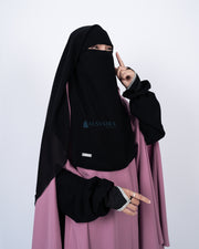 Niqab New Yaman Poni Sifon Jetblack Alsyahra Exclusive