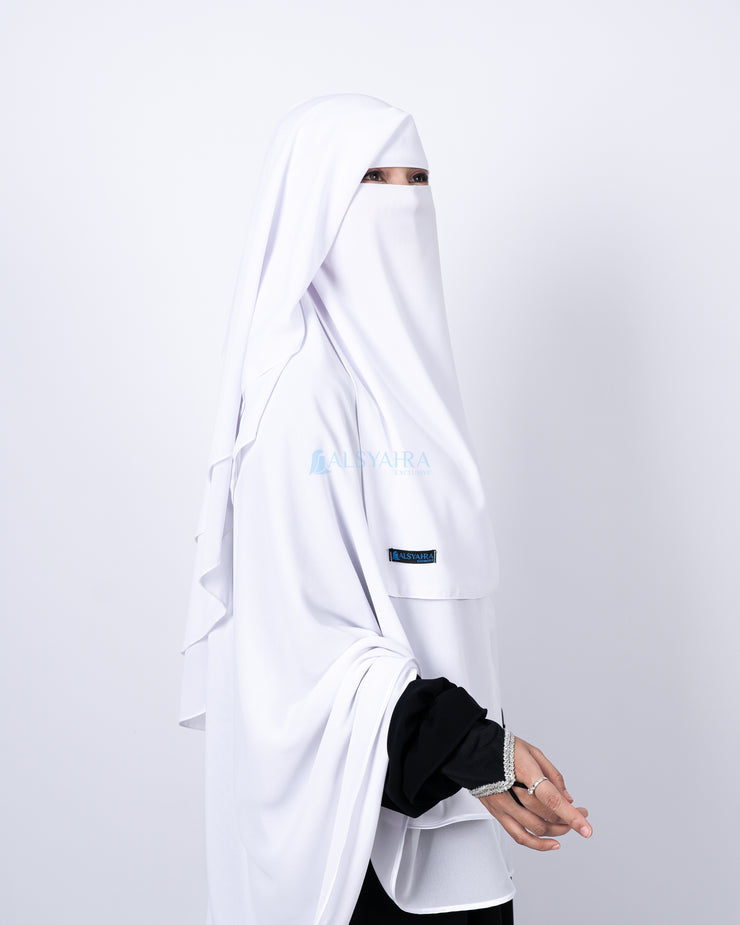 Niqab Yaman Walimah 2 Layer Sifon Premium Alsyahra Exclusive