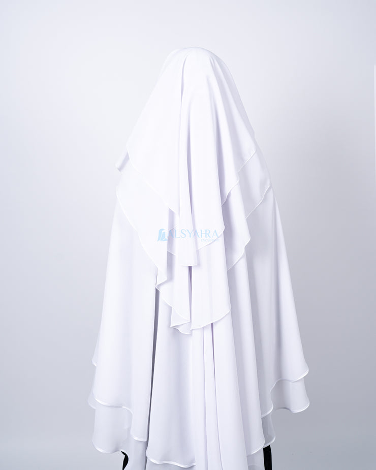 Niqab Yaman Walimah 2 Layer Sifon Premium Alsyahra Exclusive