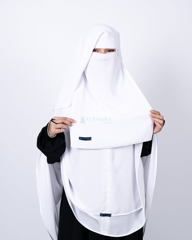 Niqab Yaman Walimah 2 Layer Sifon Premium Alsyahra Exclusive