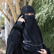 Niqab Bandana Pulldown Silsila Sifon Jetblack Alsyahra Exclusive