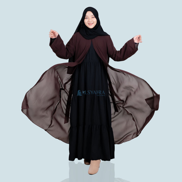 Long Outer Syari Cardigan Humaira Premium by Alsyahra Exclusive