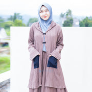 Long Outer Syari Raiha Fancy Crinkle Alsyahra Exclusive