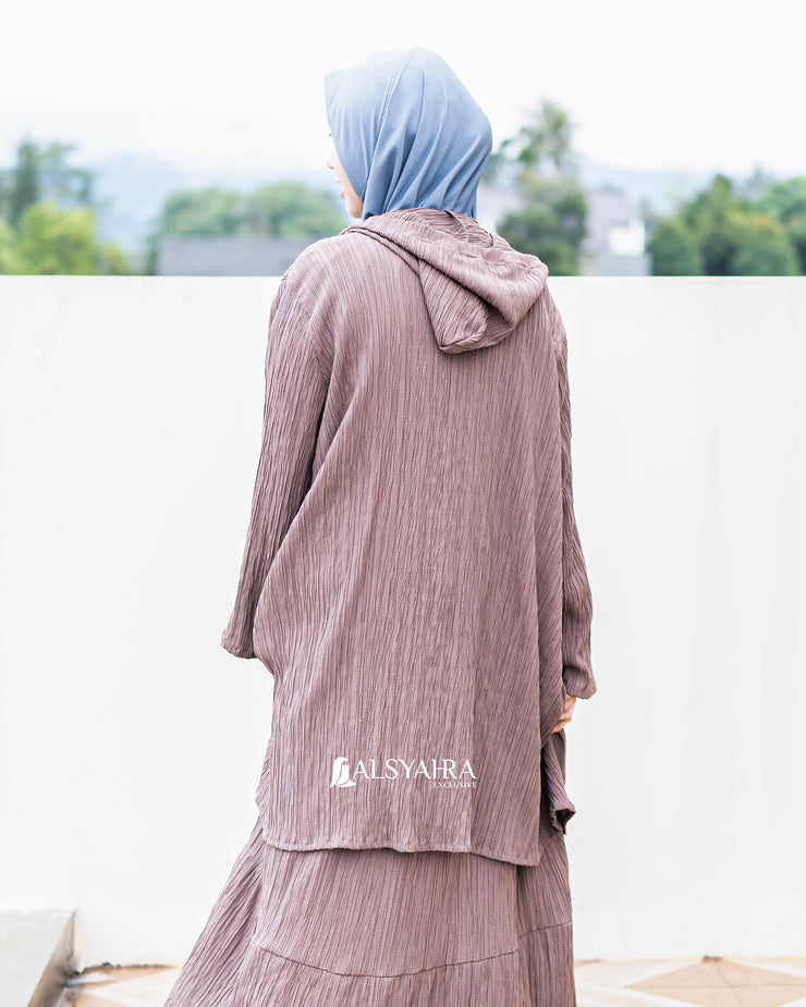 Long Outer Syari Raiha Fancy Crinkle Alsyahra Exclusive