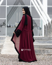Long Outer Syari Cardigan Alia 2 Material Size L by Alsyahra Exclusive