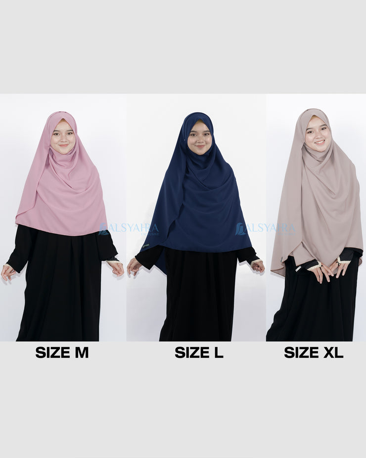 Set Pasmina Syari Hurun In Cadar Tali Size XL Luxury Wolfis Alsyahra Exclusive