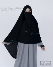 Set Pasmina Syari Hurun In Cadar Tali Size L Jetblack Alsyahra Exclusive