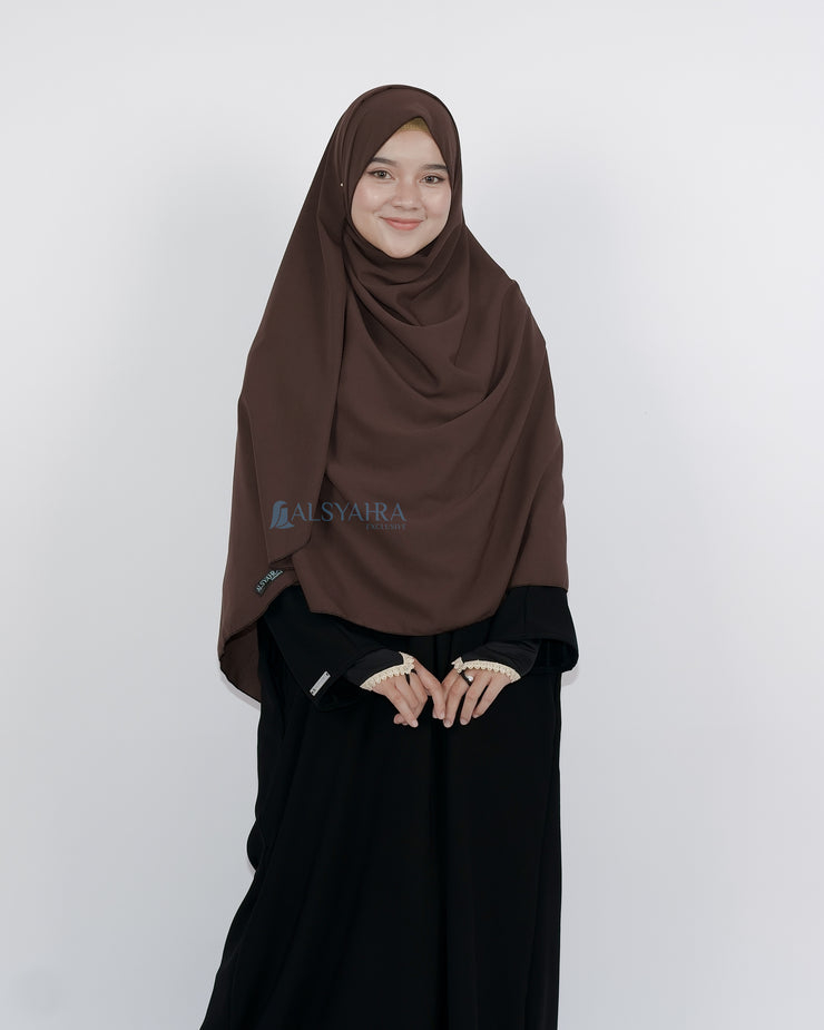 Set Pasmina Syari Hurun In Cadar Tali Size XL Luxury Wolfis Alsyahra Exclusive