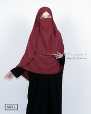 Set Pasmina Syari Hurun In Cadar Tali Size L Luxury Wolfis Alsyahra Exclusive