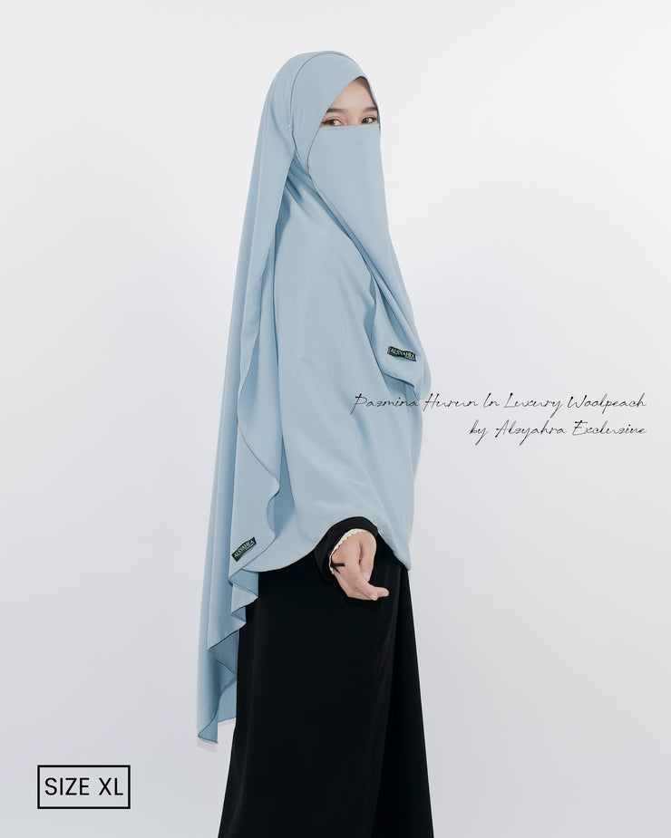 Set Pasmina Syari Hurun In Cadar Tali Size XL Luxury Wolfis Alsyahra Exclusive