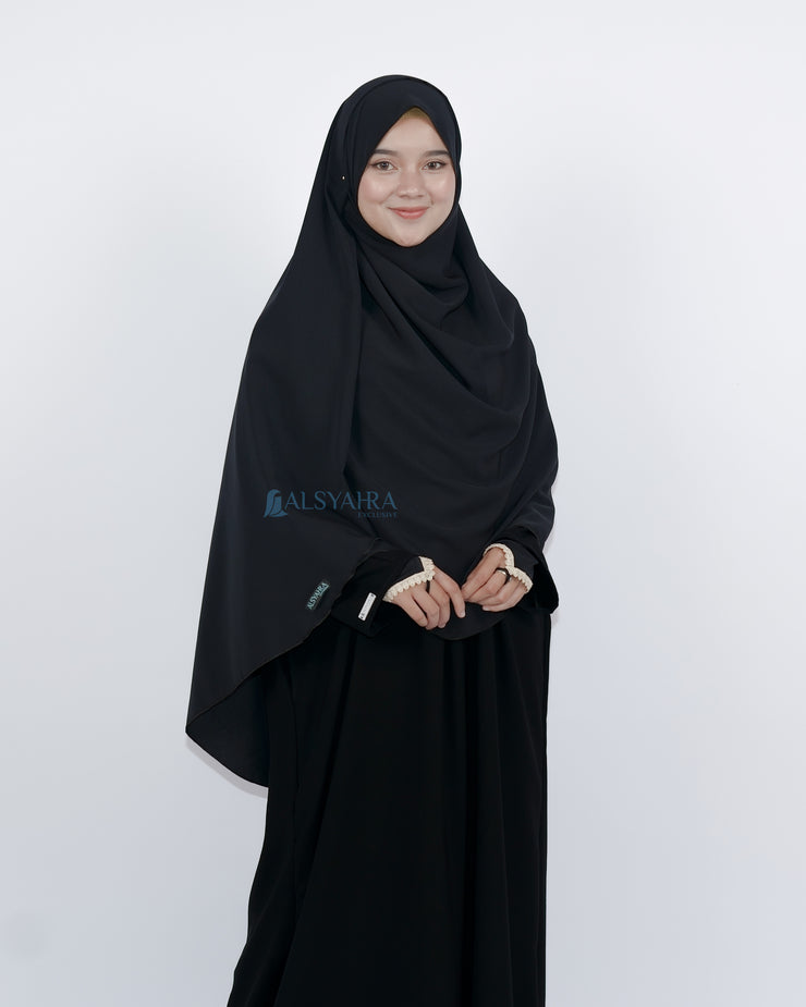 Set Pasmina Syari Hurun In Cadar Tali Size M Luxury Wolfis Alsyahra Exclusive