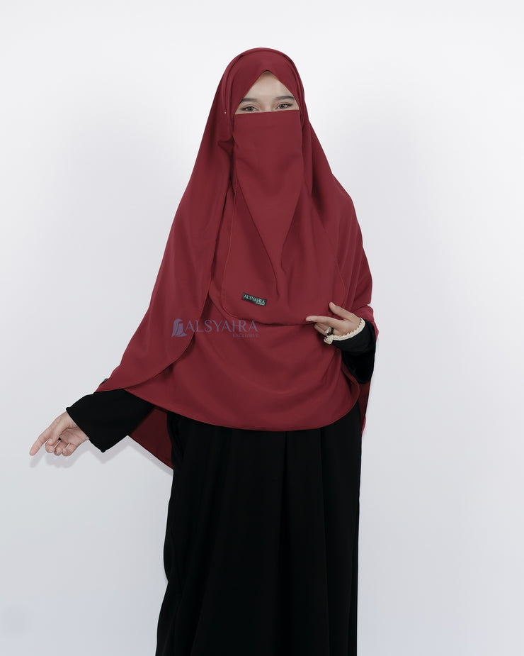 Set Pasmina Syari Hurun In Cadar Tali Size L Luxury Wolfis Alsyahra Exclusive