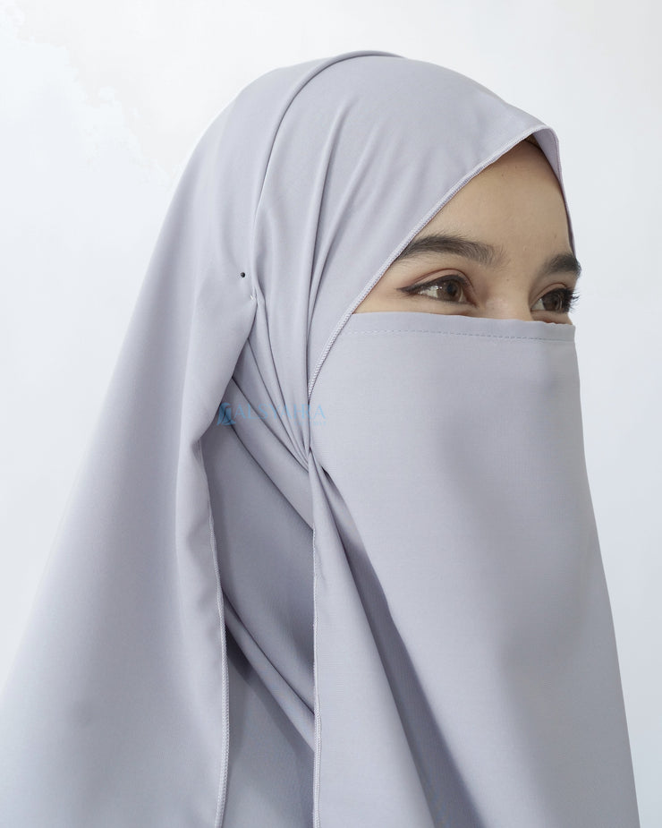 Set Pasmina Syari Hurun In Cadar Tali Size XL Luxury Wolfis Alsyahra Exclusive