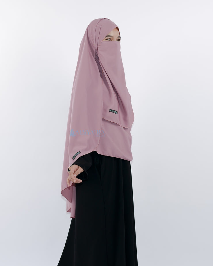 Set Pasmina Syari Hurun In Cadar Tali Size XL Luxury Wolfis Alsyahra Exclusive