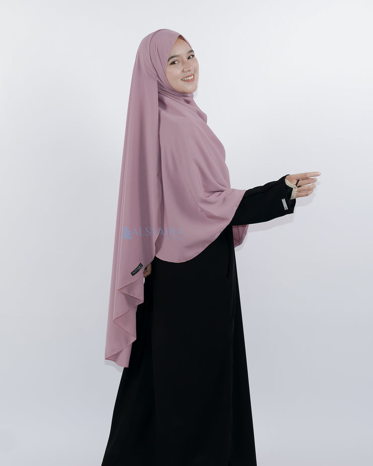 Set Pasmina Syari Hurun In Cadar Tali Size XL Luxury Wolfis Alsyahra Exclusive