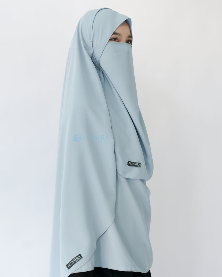 Set Pasmina Syari Hurun In Cadar Tali Size XL Luxury Wolfis Alsyahra Exclusive
