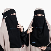 Niqab Poni Pulldown Sifon Silk Jetblack Alsyahra Exclusive