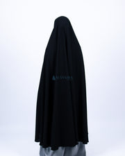 Alsyahra Exclusive Set Khimar Syari Haramain Niqab Bandana Jetblack
