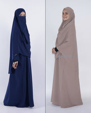 Bundling Gamis Pasmina Hurun in L Luxury Wolfis Alsyahra Exclusive