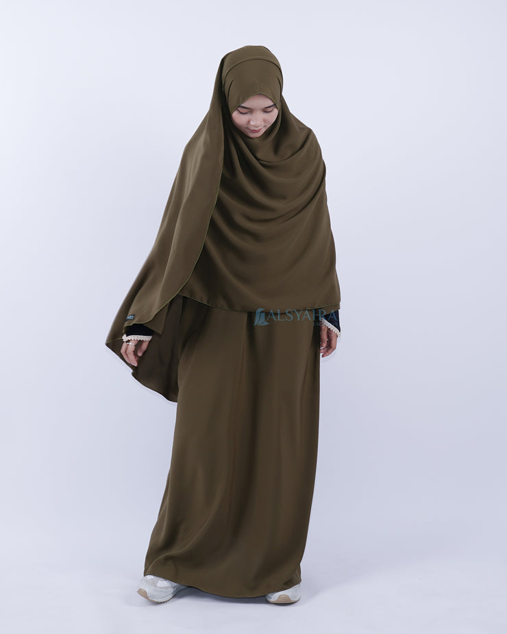 Bundling Gamis Pasmina Hurun in L Luxury Wolfis Alsyahra Exclusive
