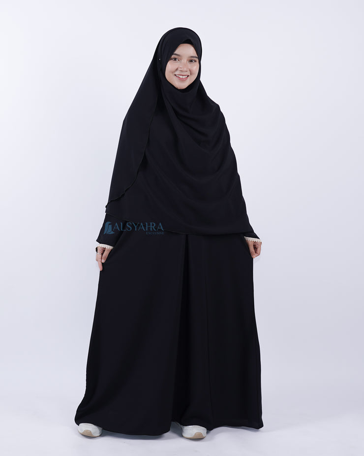 Bundling Gamis Pasmina Hurun in L Luxury Wolfis Alsyahra Exclusive
