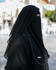 Niqab Yaman Bisban 2 Layer Size M Sifon Jetblack Alsyahra Exclusive