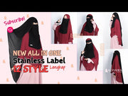 Bundling Niqab New All In One Size M 12 Style Chiffon Silk Jetblack Alsyahra Exclusive